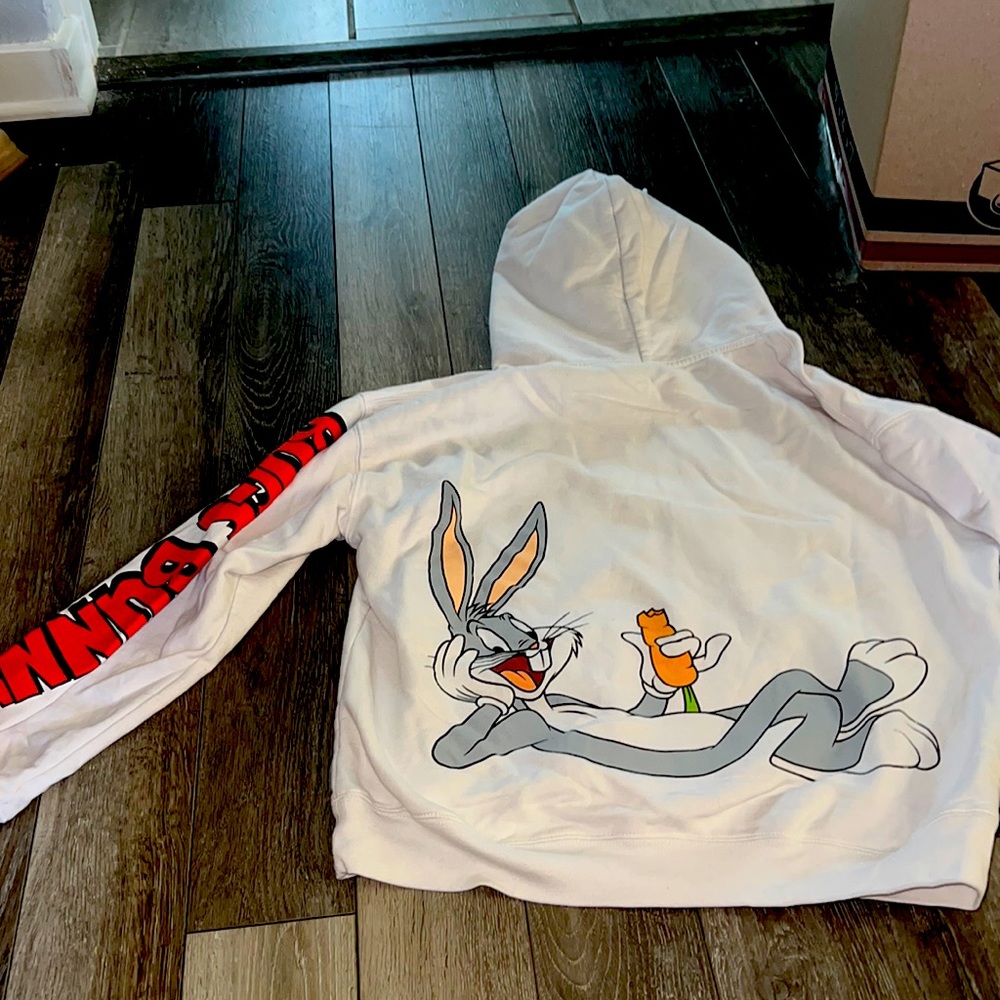 White Bugs Bunny Sweater Size M
